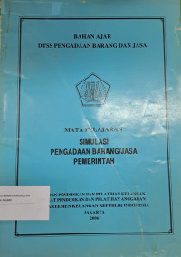 Image of Bahan Ajar DTSS Pengadaan Barang Dan Jasa