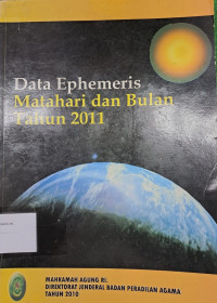 Data Ephemeris Matahari dan Bulan Tahun 2011