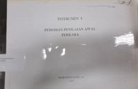 Instrumen I Pedoman Penilaian Awal Perkara