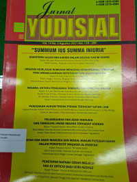 Jurnal Yudisial: Summum Ius Summa Iniuria