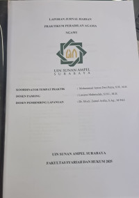 Laporan Jurnal Harian Praktikum Peradilan Agama Ngawi