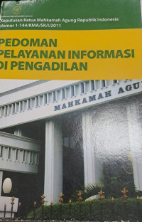 Image of Pedoman Pelayanan Informasi di Pengadilan