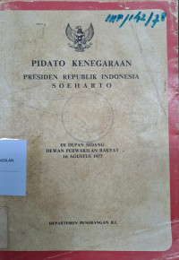 Pidato Kenegaraan Presiden Republik Indonesia Soeharto