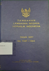 Tambahan Lembaran Negara Republik Indonesia Tahun 1957