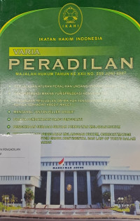 Varia Peradilan Majalah Hukum Tahun ke XXII 2007