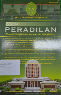 Varia Peradilan Majalah Hukum Tahun XXXII Agustus 2017