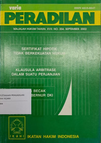 Varia Peradilan Majalah Hukum XVII 2002