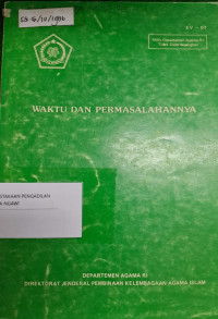 Image of Waktu dan Permasalahannya