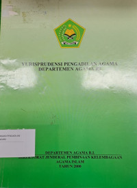 Yurisprudensi Pengadilan Agama Departemen Agama RI
